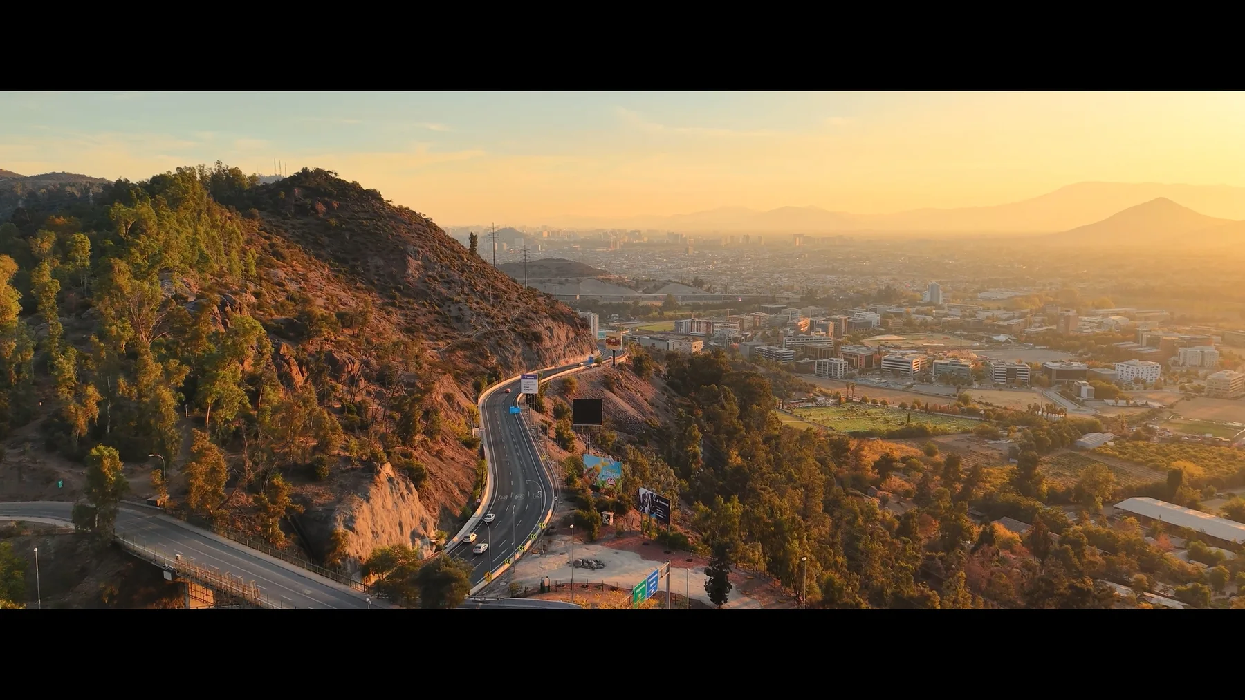 Night-time Los Angeles skyline — footage from season two